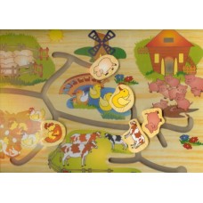 Wooden Moving Farm Puzzle Wooden Moving Farm Puzzle